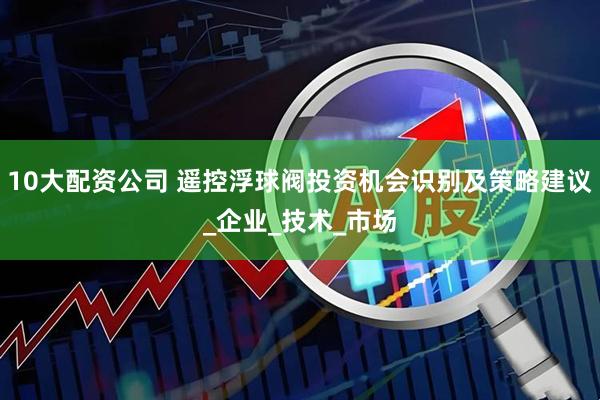 10大配资公司 遥控浮球阀投资机会识别及策略建议_企业_技术_市场