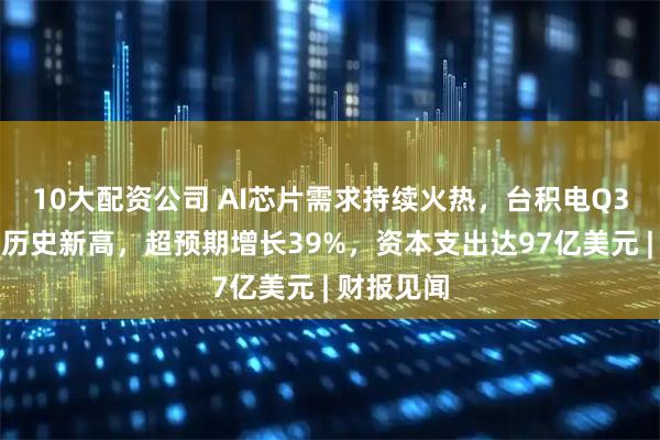 10大配资公司 AI芯片需求持续火热,台积电Q3净利润创历史新高,超预期增长39%,资本支出达97亿美元 | 财报见闻
